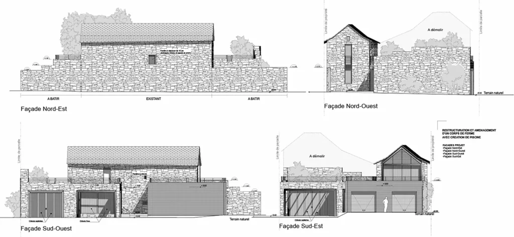 grange-monas_renovation-extension_intramuros-architecte_plan3 Plan de la Grange du Monas
